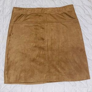 Mini Faux Suede Skirt